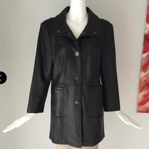 Kenneth Cole New York Black Leather Jacket